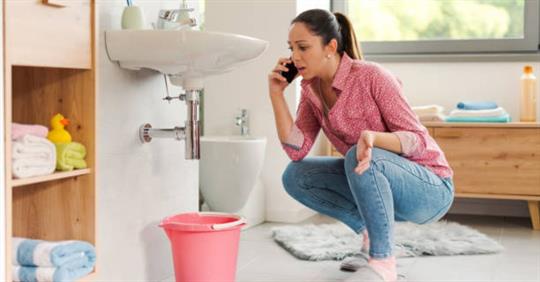 calling a plumber